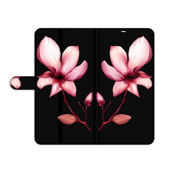 Knížkový obal na Samsung Galaxy XCover 3 - Růžová květina