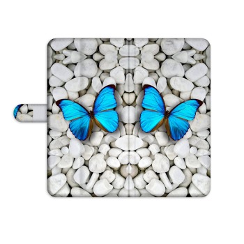 Knížkový obal na mobil Huawei Y6s (2019) - Motýl na kamení