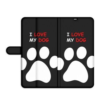 Knížkový obal pro Huawei Mate 30 - Miluji svého psa
