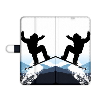 Knížkový obal pro mobil Huawei Ascend G7 - Snowboardista