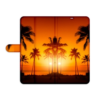 Knížkový obal pro Honor 9X Pro - Západ slunce na pláži