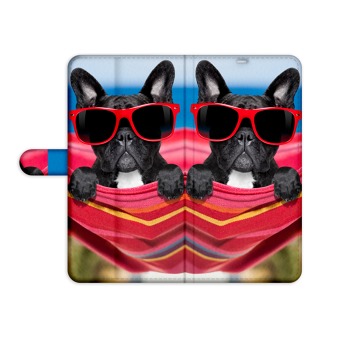 Knížkové pouzdro pro Honor 9X Pro - Pes s brýlemi