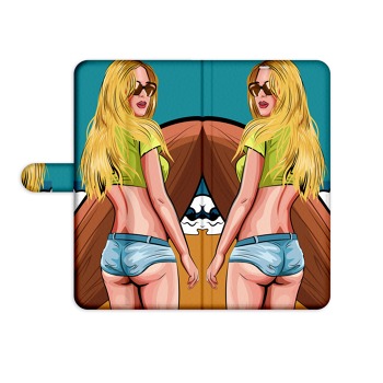 Knížkové pouzdro pro iPhone 12 - GTA surfařka