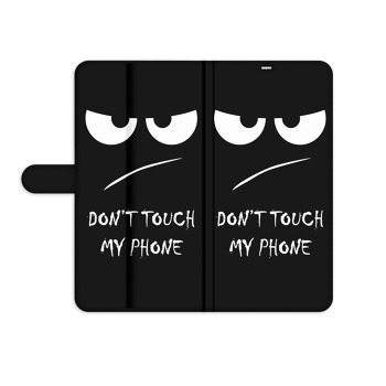 Knížkové pouzdro pro iPhone SE 2020 - Nesahej mi na telefon, obličej