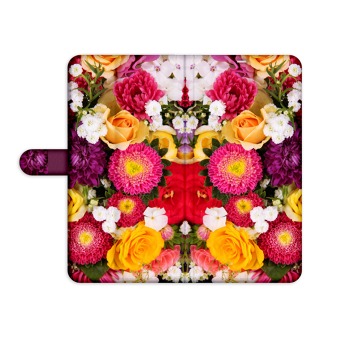 Knížkový obal pro mobil Samsung Galaxy A21S - Květiny