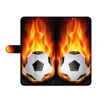 Knížkový obal na Samsung Galaxy A21S - Fotbalový míč