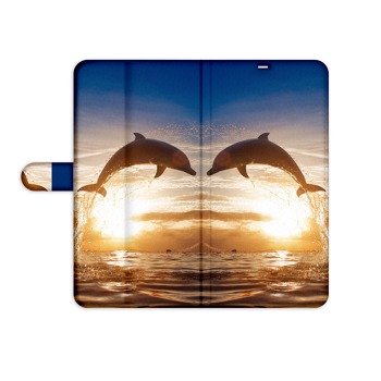 Zavírací pouzdro pro mobil Samsung Galaxy A12 - Delfín