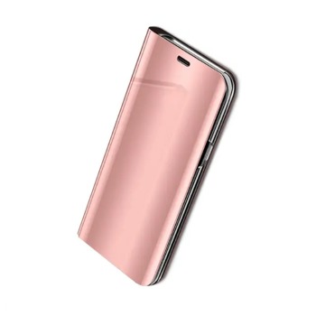 Zrcadlové flipové pouzdro pro Huawei P30 lite New Edition - rose gold
