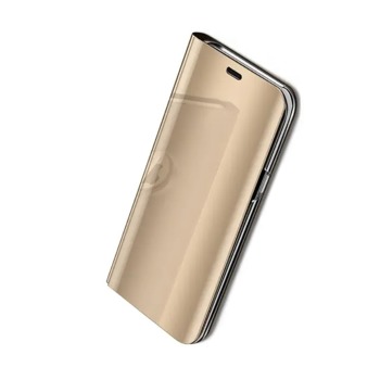 Zrcadlové flipové pouzdro pro Huawei P30 lite New Edition  - Zlaté