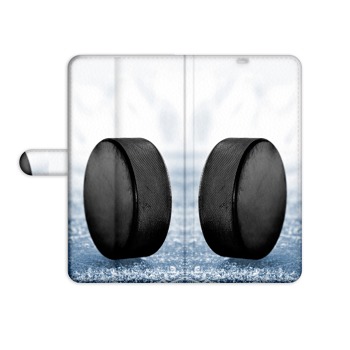 Knížkové pouzdro pro iPhone 12 Pro - Hokejový puk
