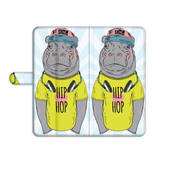 Zavírací pouzdro pro iPhone 8 - Hip-Hop hroch