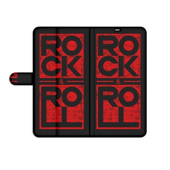 Knížkový obal na iPhone 13 Mini - Rock a roll
