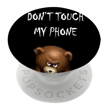 Bílý popsocket se vzorem