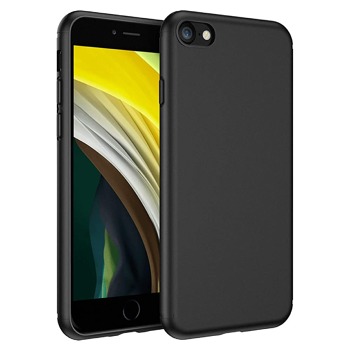 Černý silikonový kryt pro iPhone SE 2022